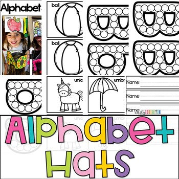 Alphabet Activities | Hats | Letters A-Z