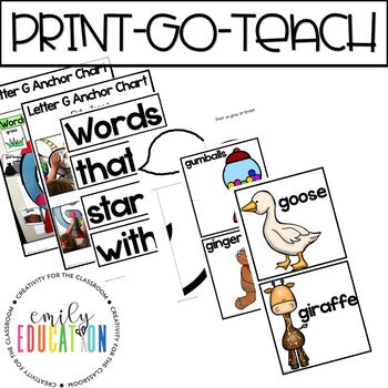 Alphabet Anchor Chart | Letter G