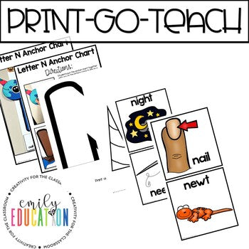 Alphabet Anchor Chart | Letter N