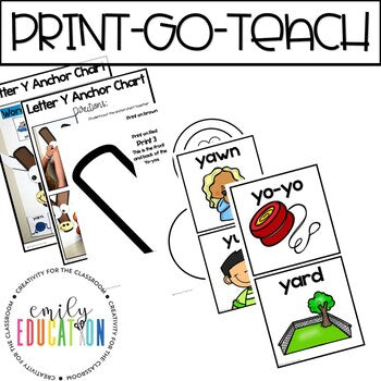 Alphabet Anchor Chart | Letter Y