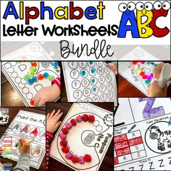 Alphabet Letter Worksheets | Bundle