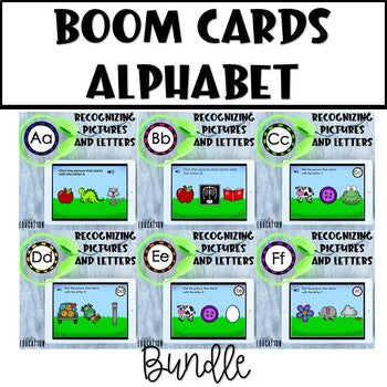 Alphabet Sounds | Boom Cards | Bundle