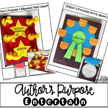 Author's Purpose Craft Activities