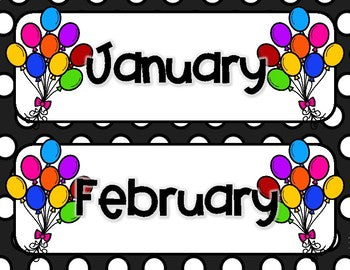 Birthday Clip Chart Classroom Decor