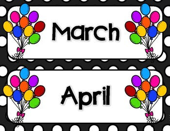 Birthday Clip Chart Classroom Decor