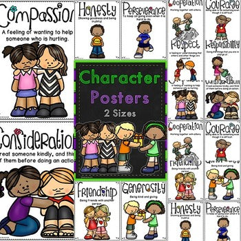 Character Qualities Posters