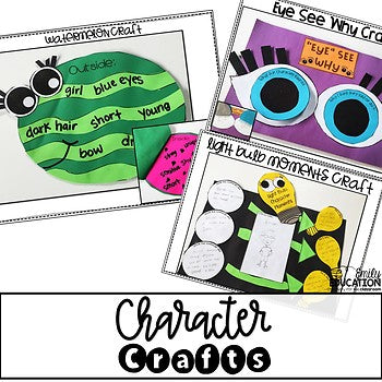 Character Traits and Understanding Characters Craft Activities