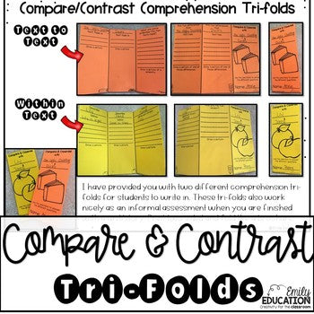 Compare and Contrast - Worksheets, Interactive Journal Pages, Graphic Organizers