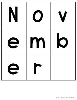 FREE November Word Work Centers