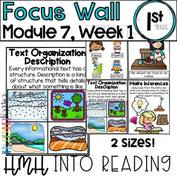 HMH Into Reading | 1st Grade | Focus Wall Posters Module 7, Week 1