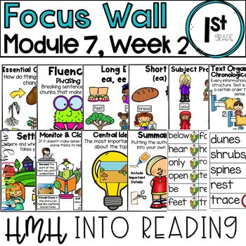 HMH Into Reading | 1st Grade | Focus Wall Posters Module 7, Week 2