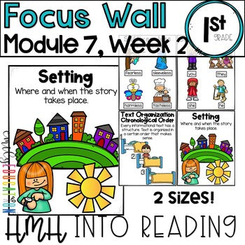 HMH Into Reading | 1st Grade | Focus Wall Posters Module 7, Week 2