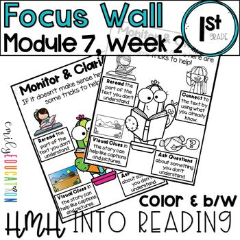 HMH Into Reading | 1st Grade | Focus Wall Posters Module 7, Week 2