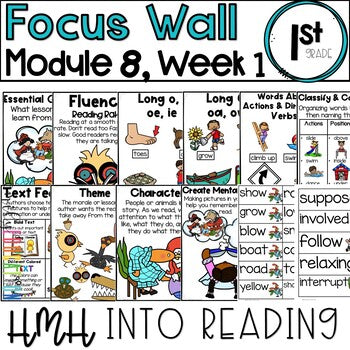 HMH Into Reading | 1st Grade | Focus Wall Posters Module 8, Week 1