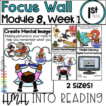 HMH Into Reading | 1st Grade | Focus Wall Posters Module 8, Week 1