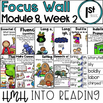 HMH Into Reading | 1st Grade | Focus Wall Posters Module 8, Week 2