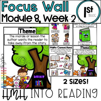 HMH Into Reading | 1st Grade | Focus Wall Posters Module 8, Week 2