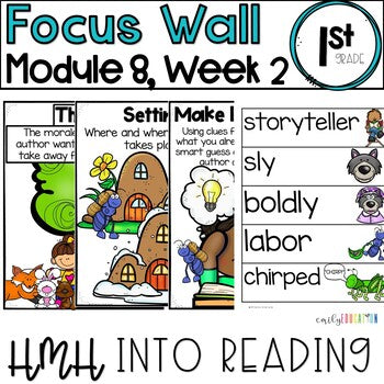 HMH Into Reading | 1st Grade | Focus Wall Posters Module 8, Week 2