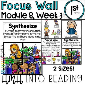 HMH Into Reading | 1st Grade | Focus Wall Posters Module 8, Week 3