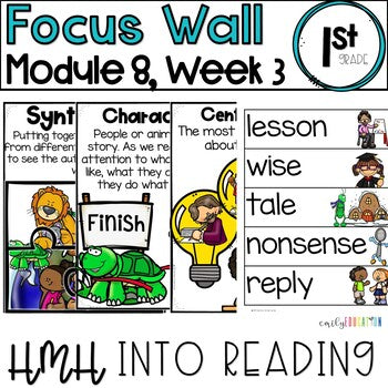 HMH Into Reading | 1st Grade | Focus Wall Posters Module 8, Week 3