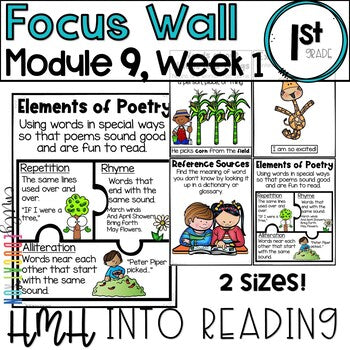 HMH Into Reading | 1st Grade | Focus Wall Posters Module 9, Week 1