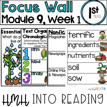 HMH Into Reading | 1st Grade | Focus Wall Posters Module 9, Week 1