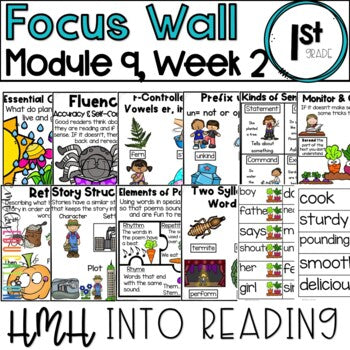 HMH Into Reading | 1st Grade | Focus Wall Posters Module 9, Week 2