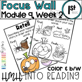 HMH Into Reading | 1st Grade | Focus Wall Posters Module 9, Week 2