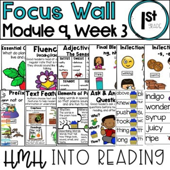 HMH Into Reading | 1st Grade | Focus Wall Posters Module 9, Week 3