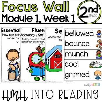 HMH Into Reading | 2nd Grade | Focus Wall Posters Module 1, Week 1