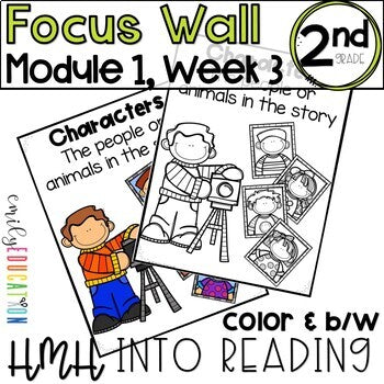 HMH Into Reading | 2nd Grade | Focus Wall Posters Module 1, Week 3