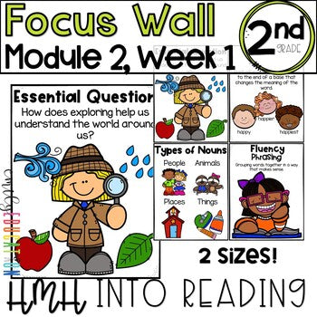 HMH Into Reading | 2nd Grade | Focus Wall Posters Module 2, Week 1