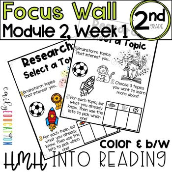 HMH Into Reading | 2nd Grade | Focus Wall Posters Module 2, Week 1