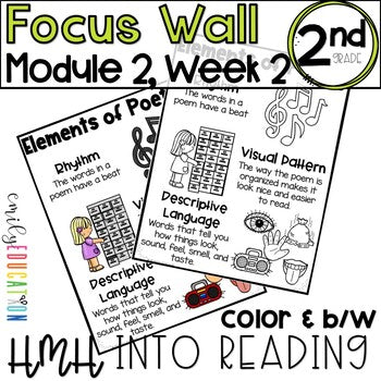 HMH Into Reading | 2nd Grade | Focus Wall Posters Module 2, Week 2