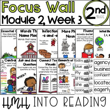 HMH Into Reading | 2nd Grade | Focus Wall Posters Module 2, Week 3