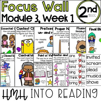 HMH Into Reading | 2nd Grade | Focus Wall Posters Module 3, Week 1