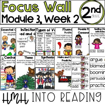 HMH Into Reading | 2nd Grade | Focus Wall Posters Module 3, Week 2