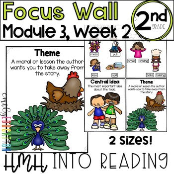 HMH Into Reading | 2nd Grade | Focus Wall Posters Module 3, Week 2