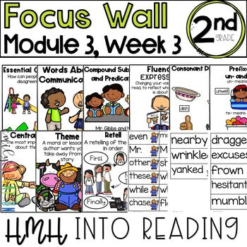 HMH Into Reading | 2nd Grade | Focus Wall Posters Module 3, Week 3