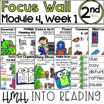 HMH Into Reading | 2nd Grade | Focus Wall Posters Module 4, Week 1