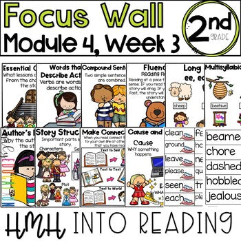 HMH Into Reading | 2nd Grade | Focus Wall Posters Module 4, Week 3