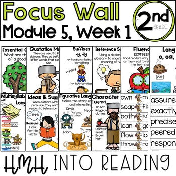 HMH Into Reading | 2nd Grade | Focus Wall Posters Module 5, Week 1