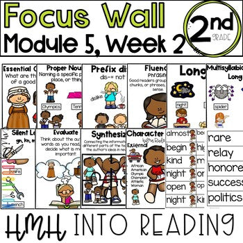 HMH Into Reading | 2nd Grade | Focus Wall Posters Module 5, Week 2