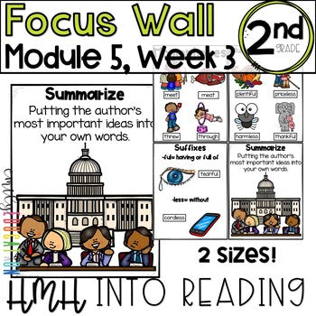 HMH Into Reading | 2nd Grade | Focus Wall Posters Module 5, Week 3