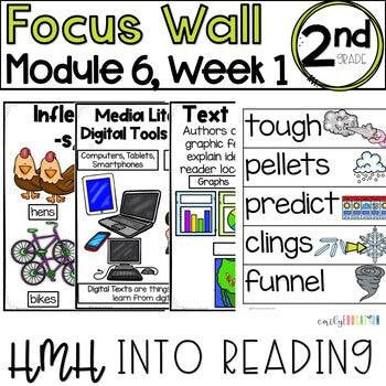 HMH Into Reading | 2nd Grade | Focus Wall Posters Module 6, Week 1