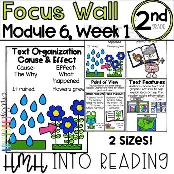 HMH Into Reading | 2nd Grade | Focus Wall Posters Module 6, Week 1