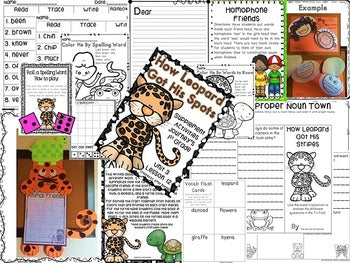 How Leopard Got His Spots Journeys Supplement Activities 1st Grade Lesson 12