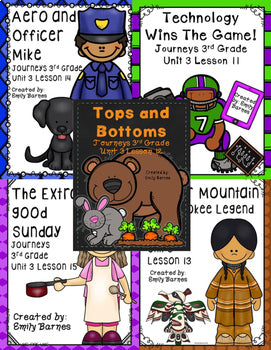 Journeys 3rd Grade Unit 3 Bundle Supplement Activities