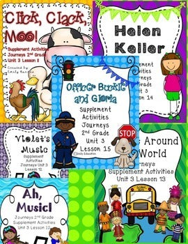 Journeys Unit 3 Bundle 2nd Grade Supplement Activities