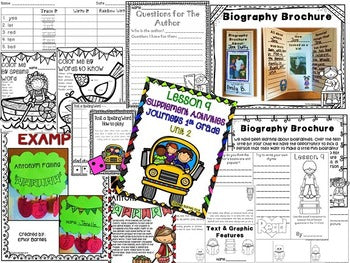 Lesson 9 Journeys 1st Grade Supplement Activities Unit 2